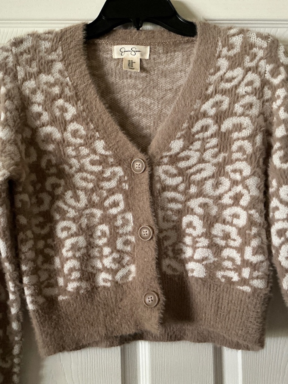 Jessica Simpson leopard print cardigan